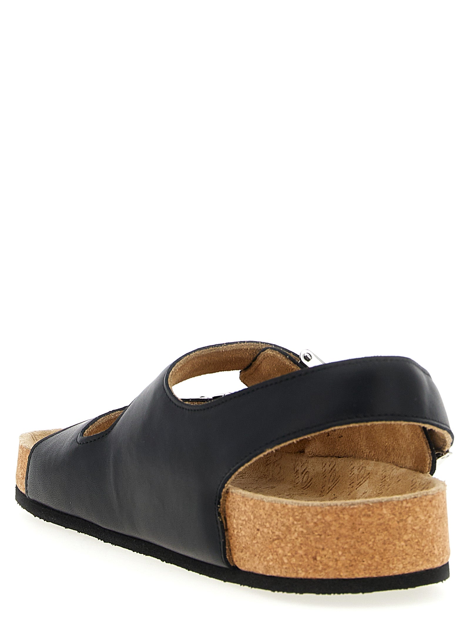 Balenciaga Sandalen aus schwarzem Kalbsleder