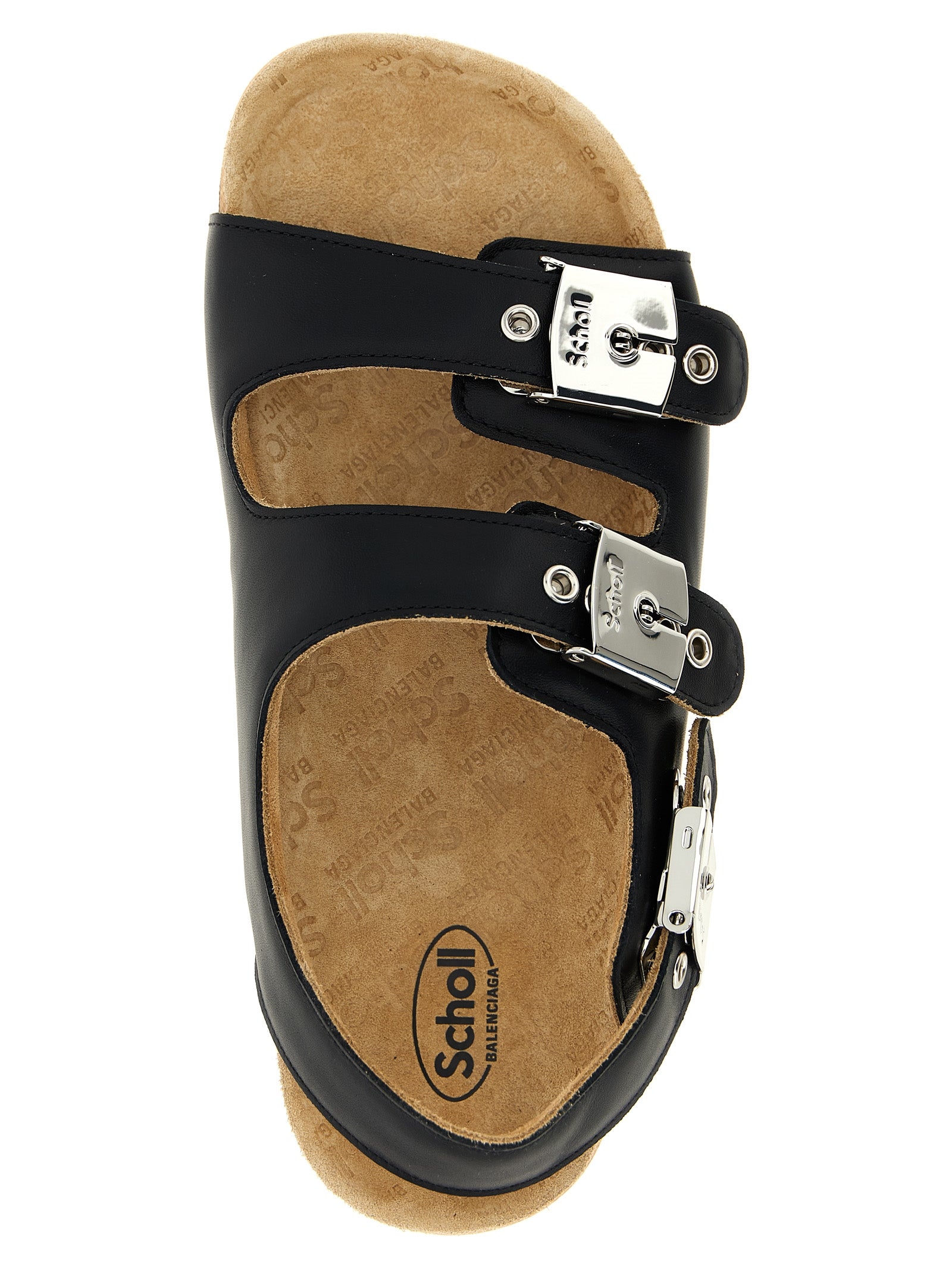 Balenciaga Sandalen aus schwarzem Kalbsleder