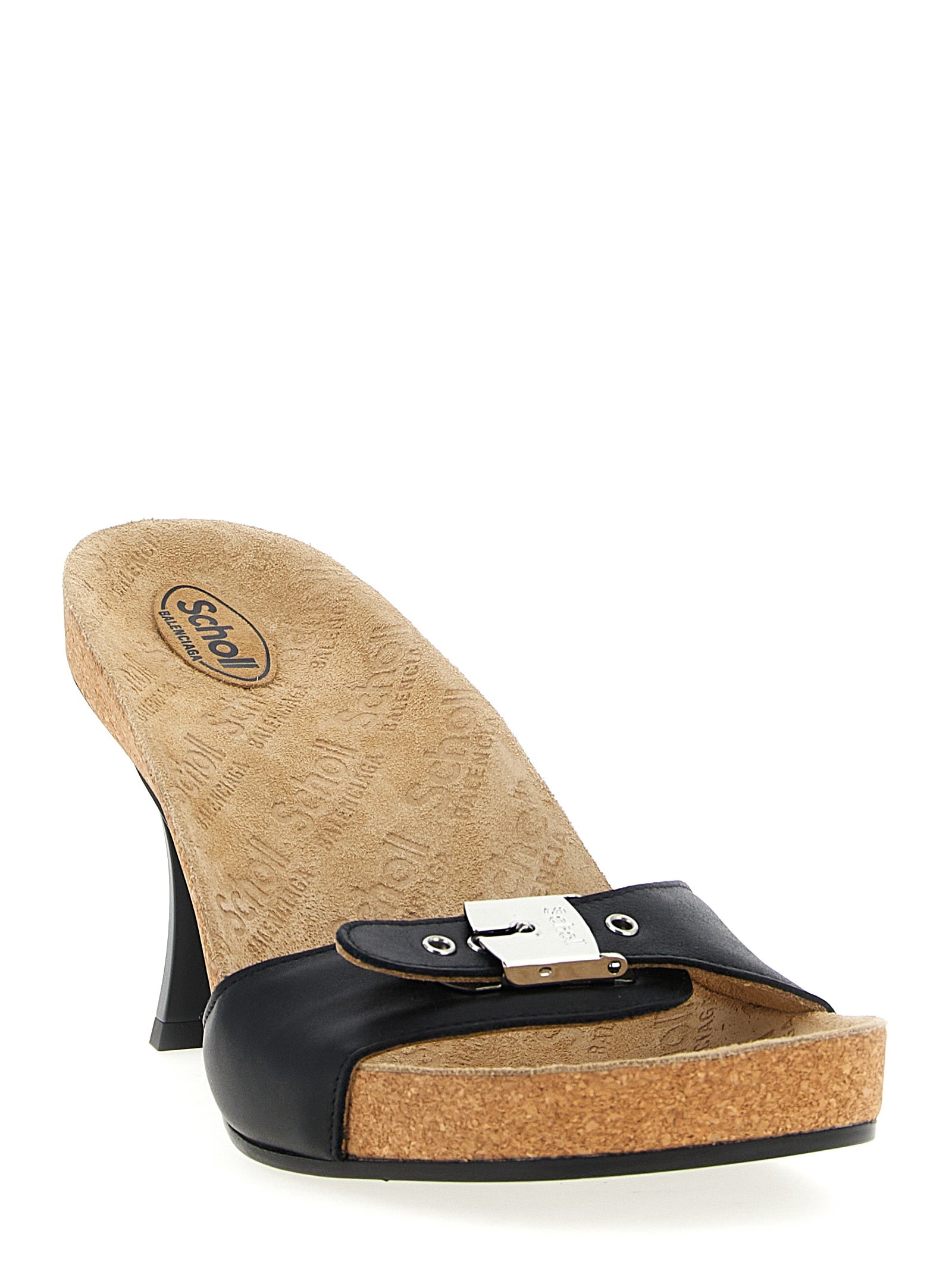 Balenciaga Schwarze Stiletto-Sandalen aus Kalbsleder