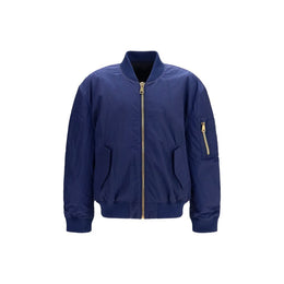 Balmain Blauer Bomber aus Polyamid