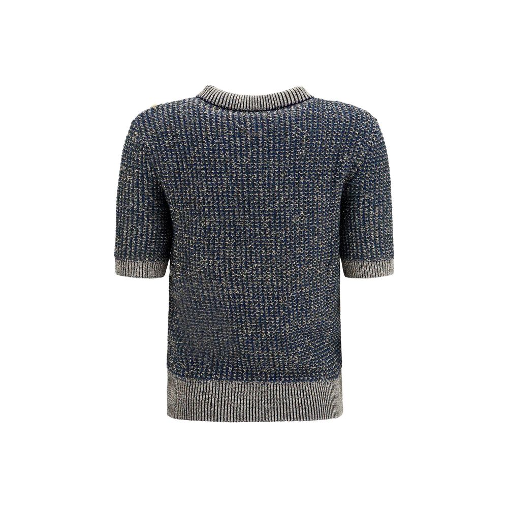 Balmain Blaues Polyamid-Sweatshirt