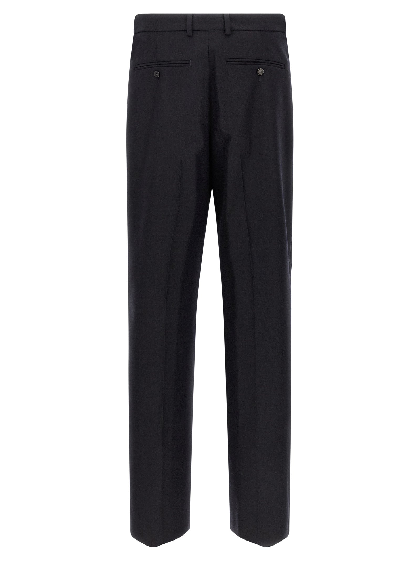 Dries Van Noten Elegante blaue Woll-Hose