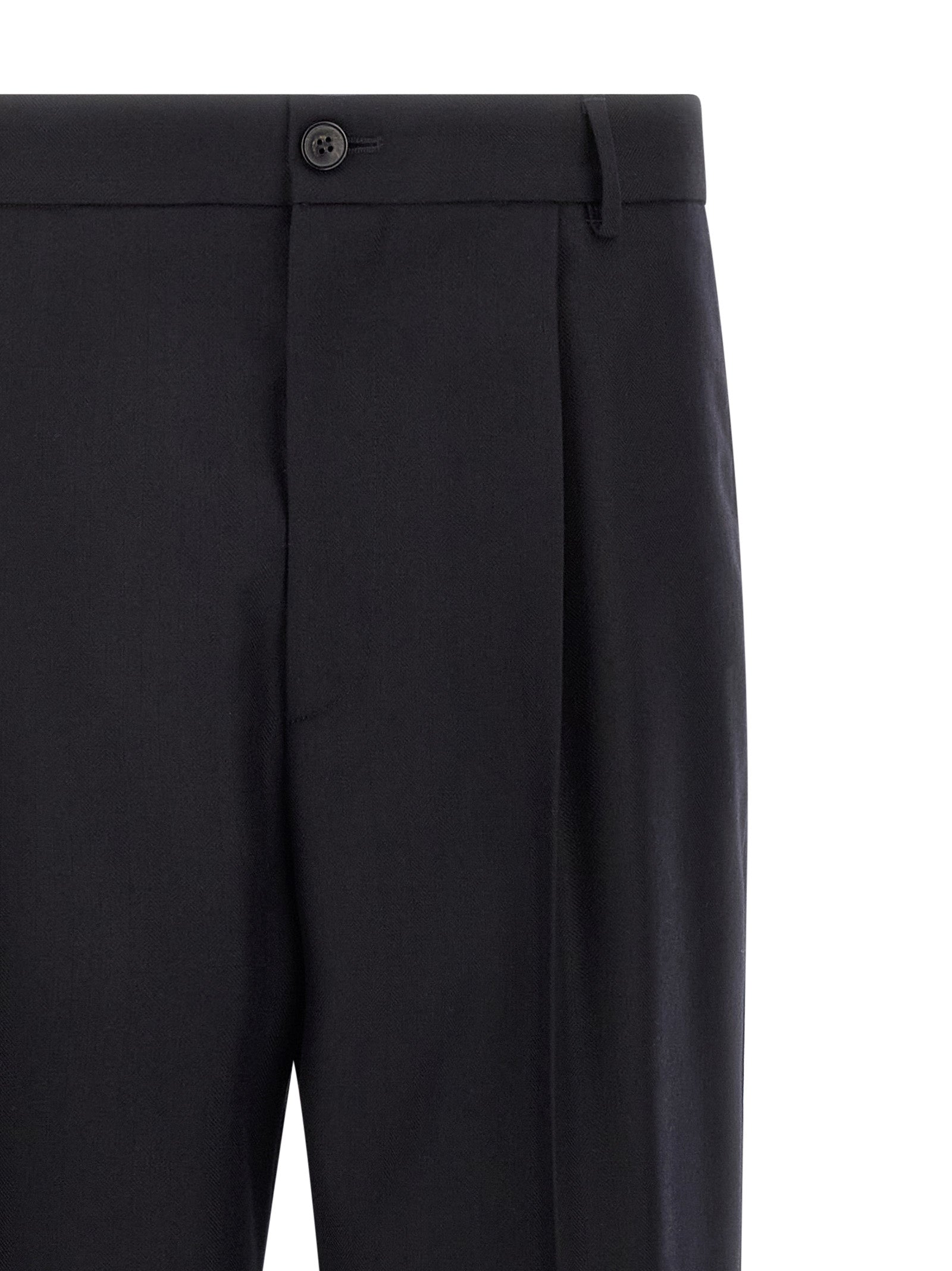 Dries Van Noten Elegante blaue Woll-Hose