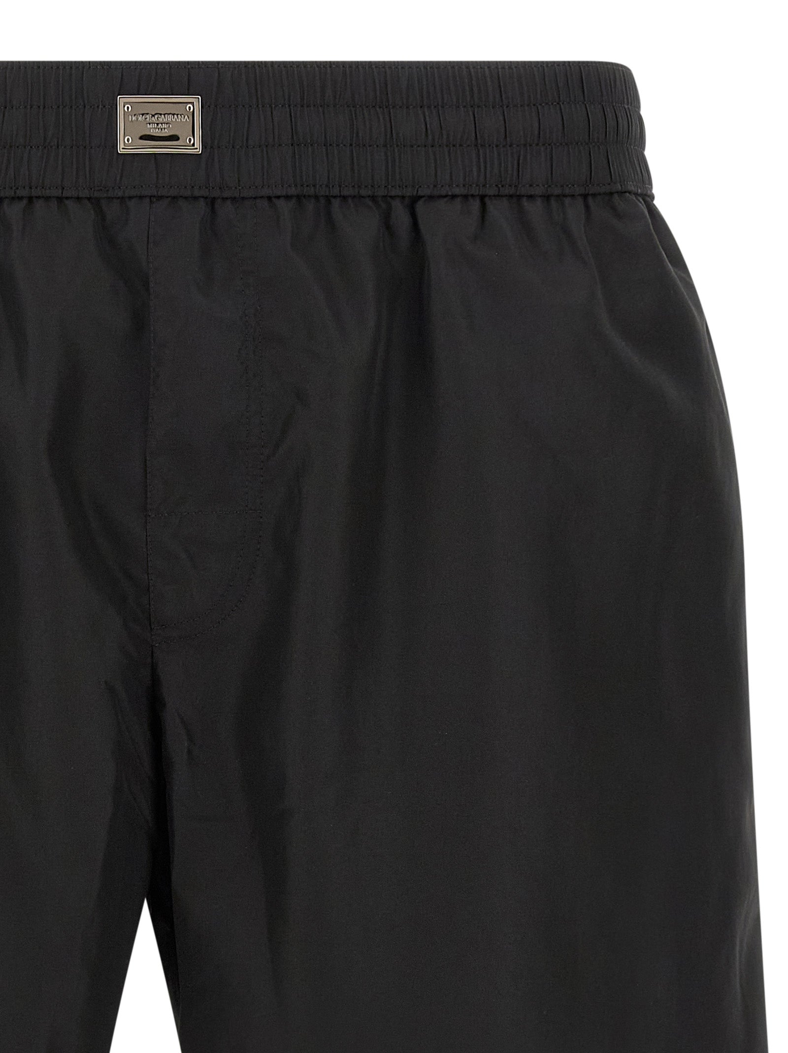 Dolce & Gabbana Schwarze Badeshorts aus Polyamid