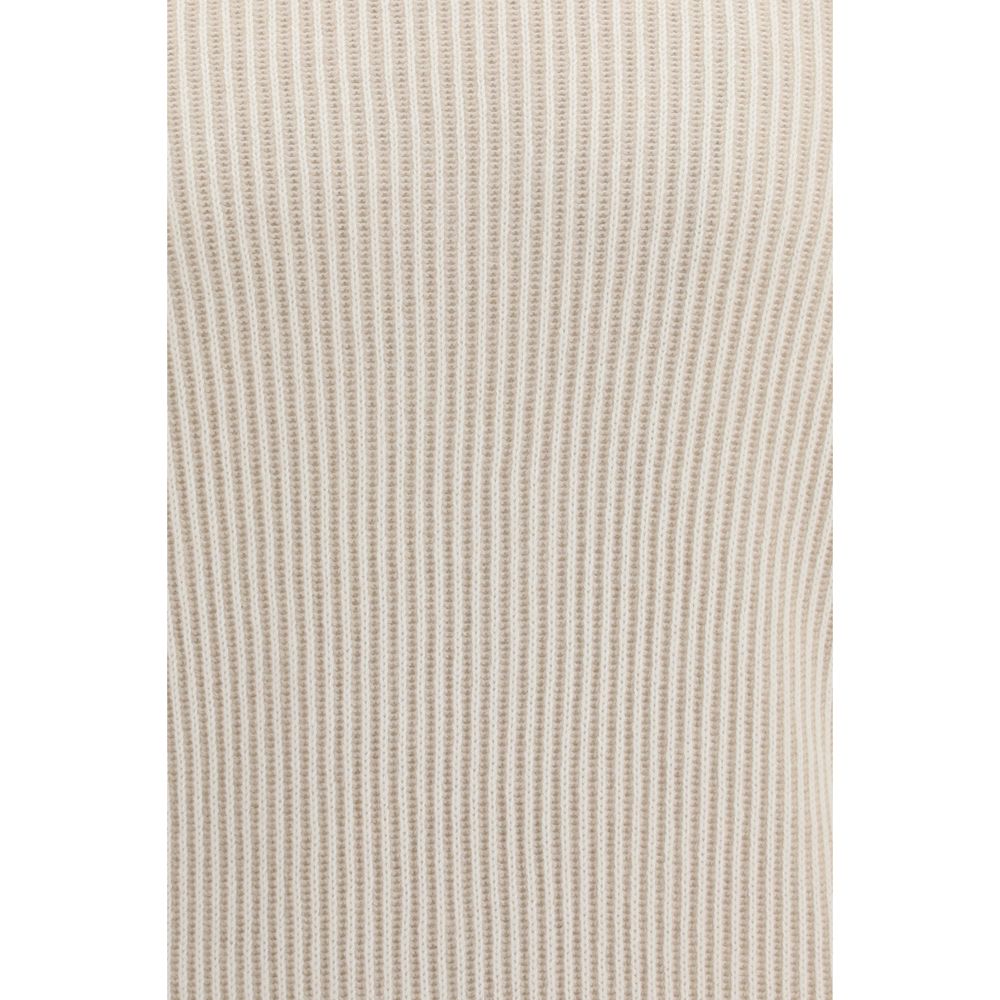 Brunello Cucinelli Beige Kaschmir-Rollkragenpullover