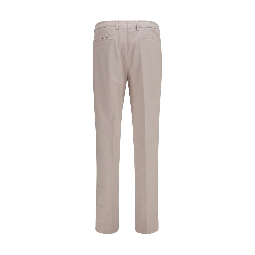 Brunello Cucinelli Beige Baumwoll-Chino-Hose