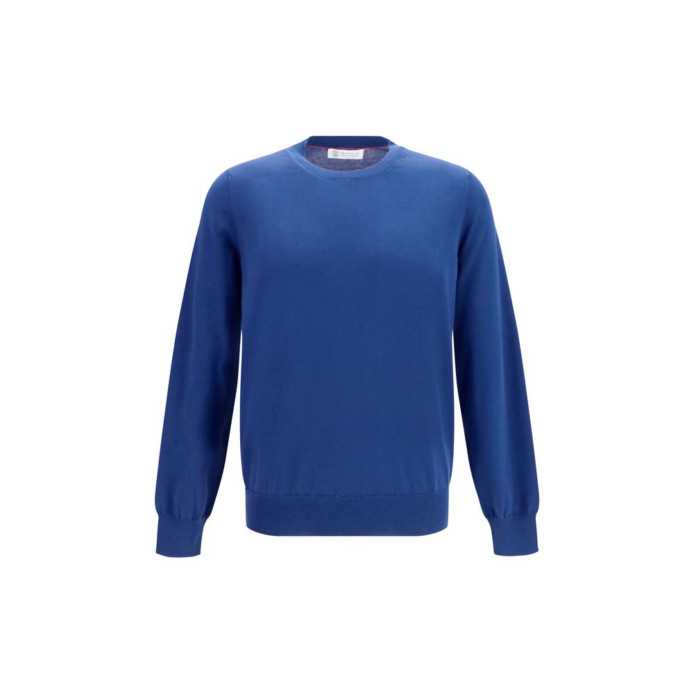Brunello Cucinelli Blauer Baumwoll-Sweatshirt