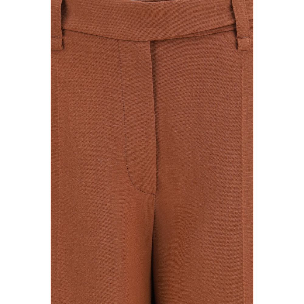 Brunello Cucinelli Braune Viskose-Freizeithose
