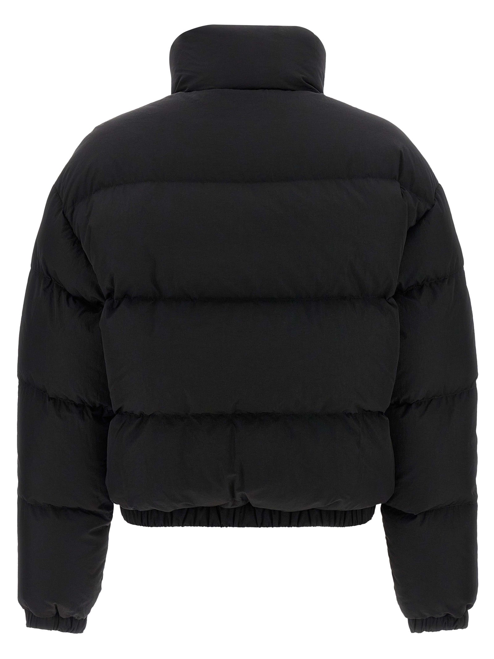 IENKI IENKI Schwarze Nylon-Jacke in voller Länge