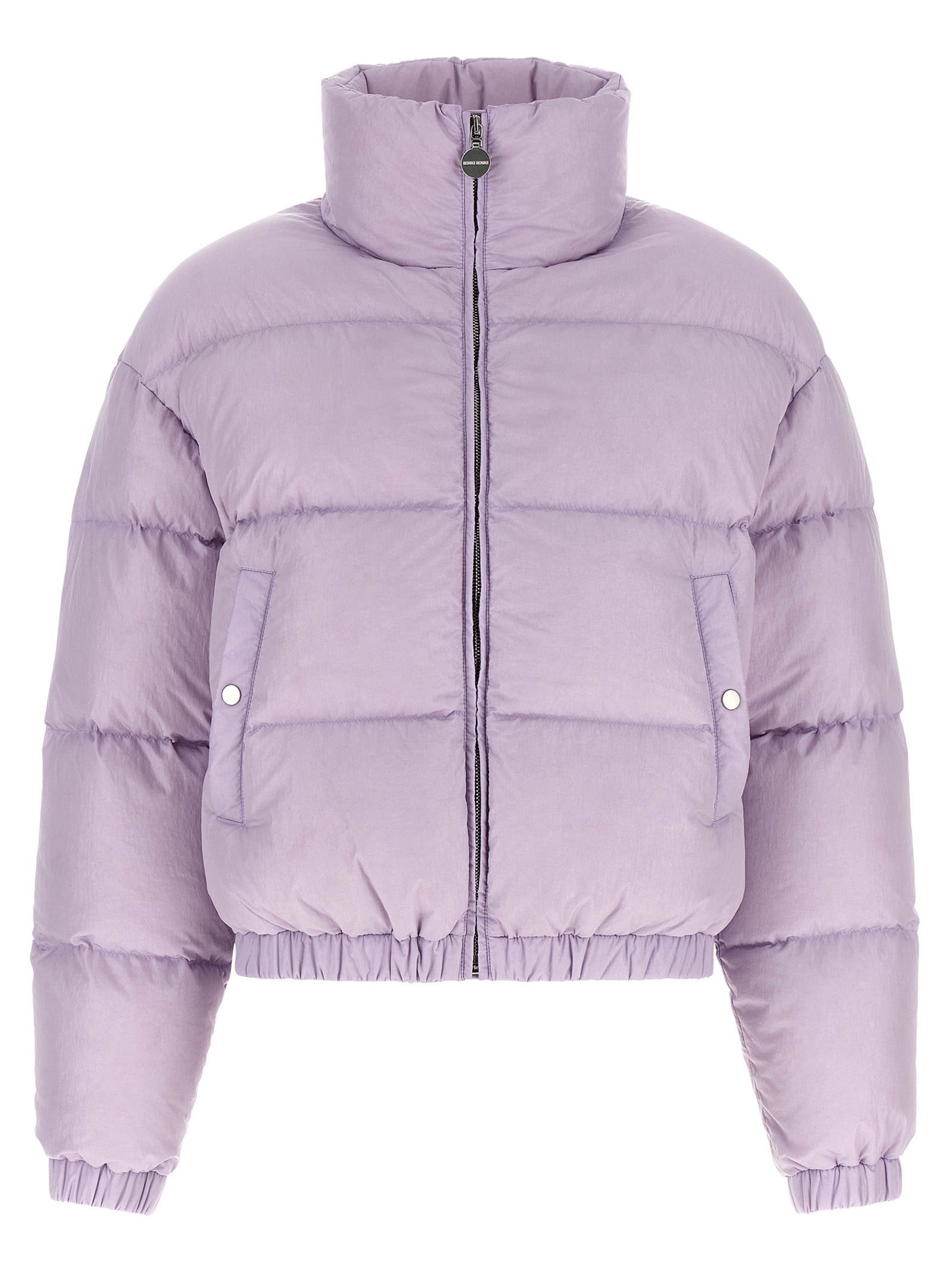 IENKI IENKI Lila Nylon-Jacke in voller Länge