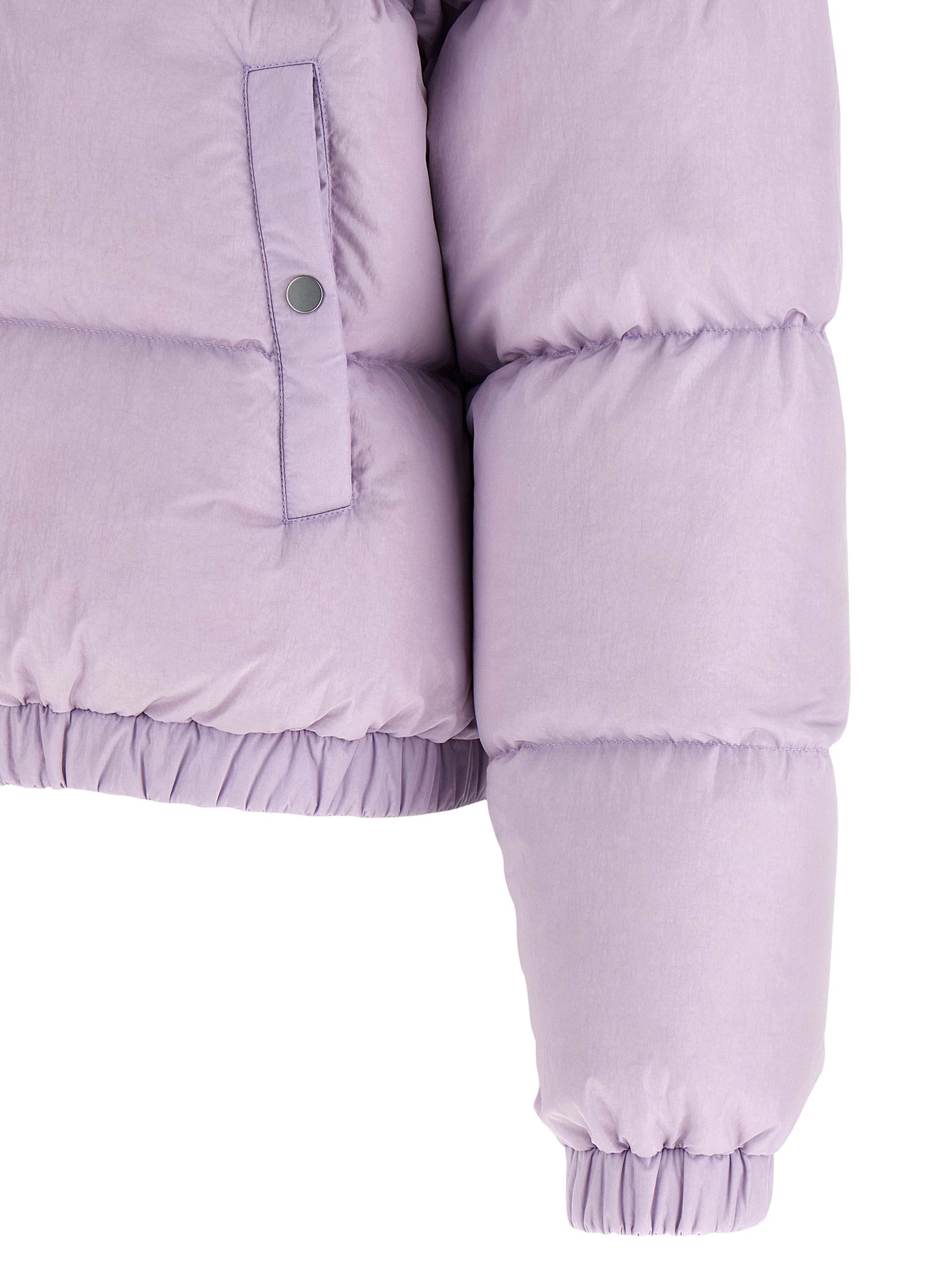 IENKI IENKI Lila Nylon-Jacke in voller Länge