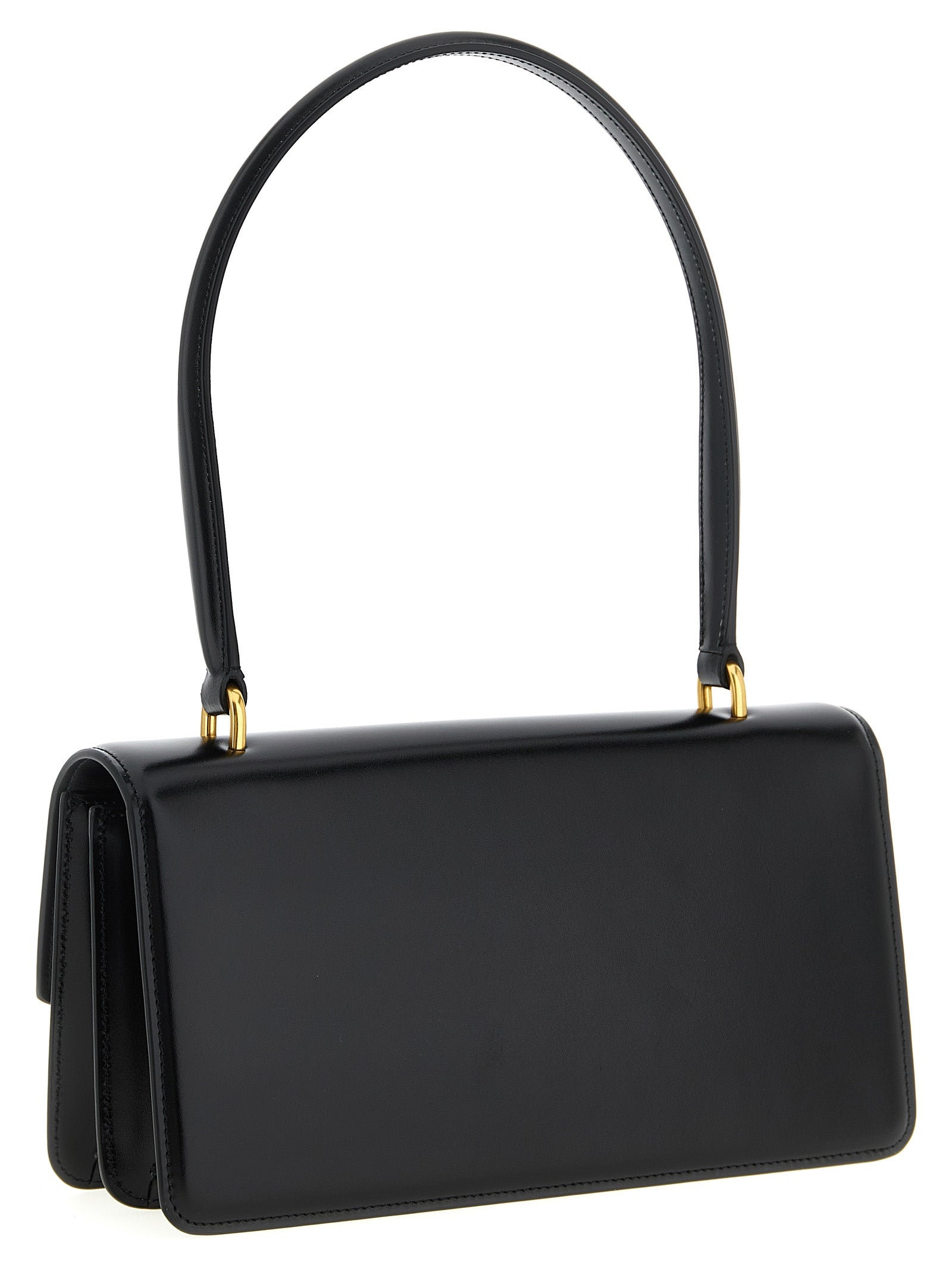 Valentino Garavani Schwarze Kalbsleder-Schultertasche