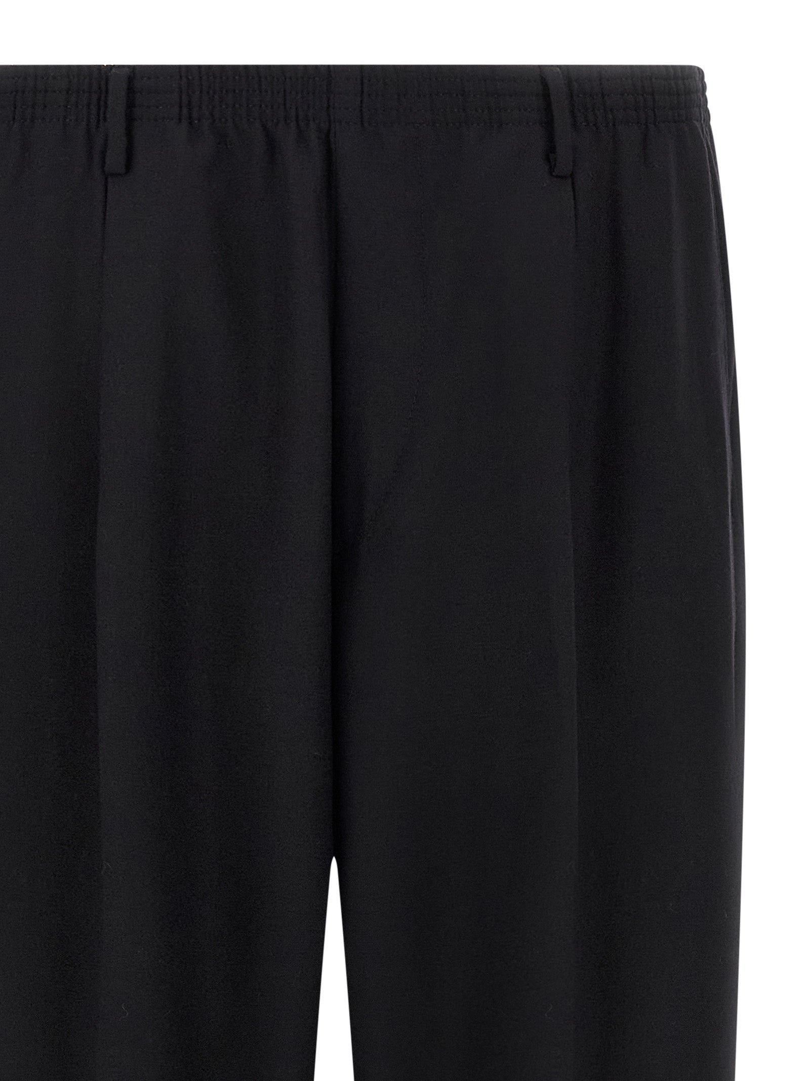 CELLAR DOOR Schwarze Woll-Freizeithose