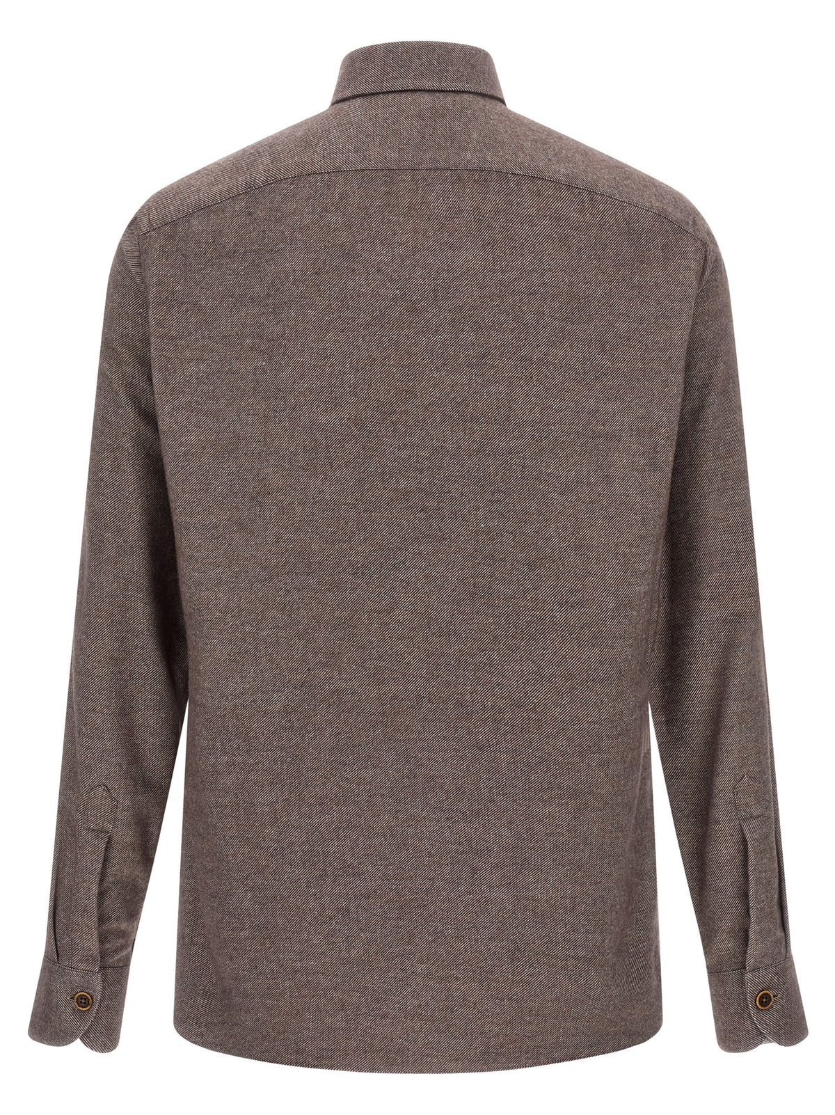 BORRIELLO Braune Baumwollbluse