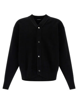Jacquemus Schwarzer Cardigan aus Merinowolle