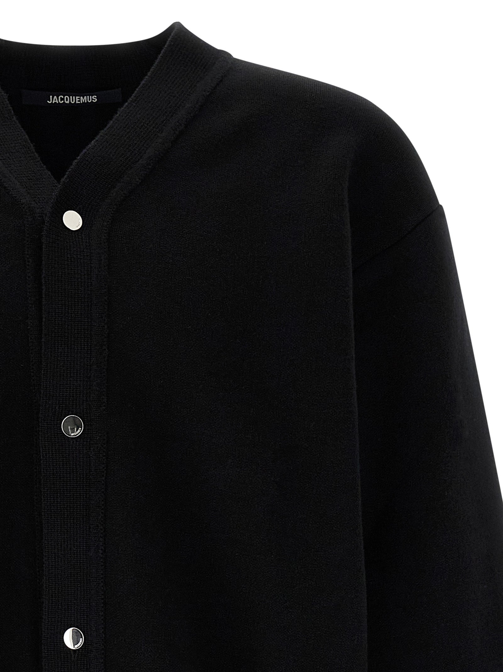 Jacquemus Schwarzer Cardigan aus Merinowolle