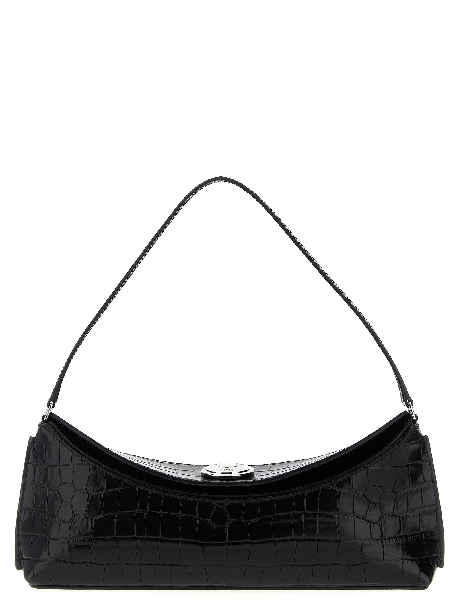 Jacquemus Schwarze Kalbsleder-Schultertasche