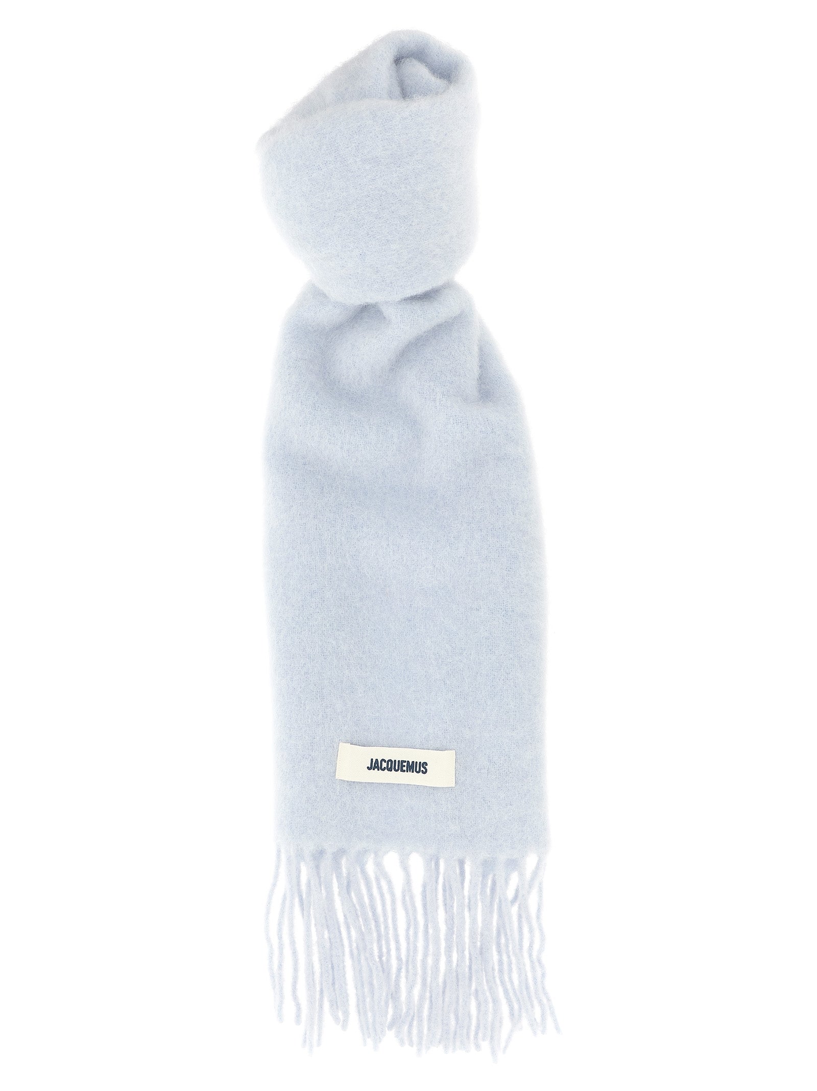 Jacquemus Blauer Schal aus Alpakawolle