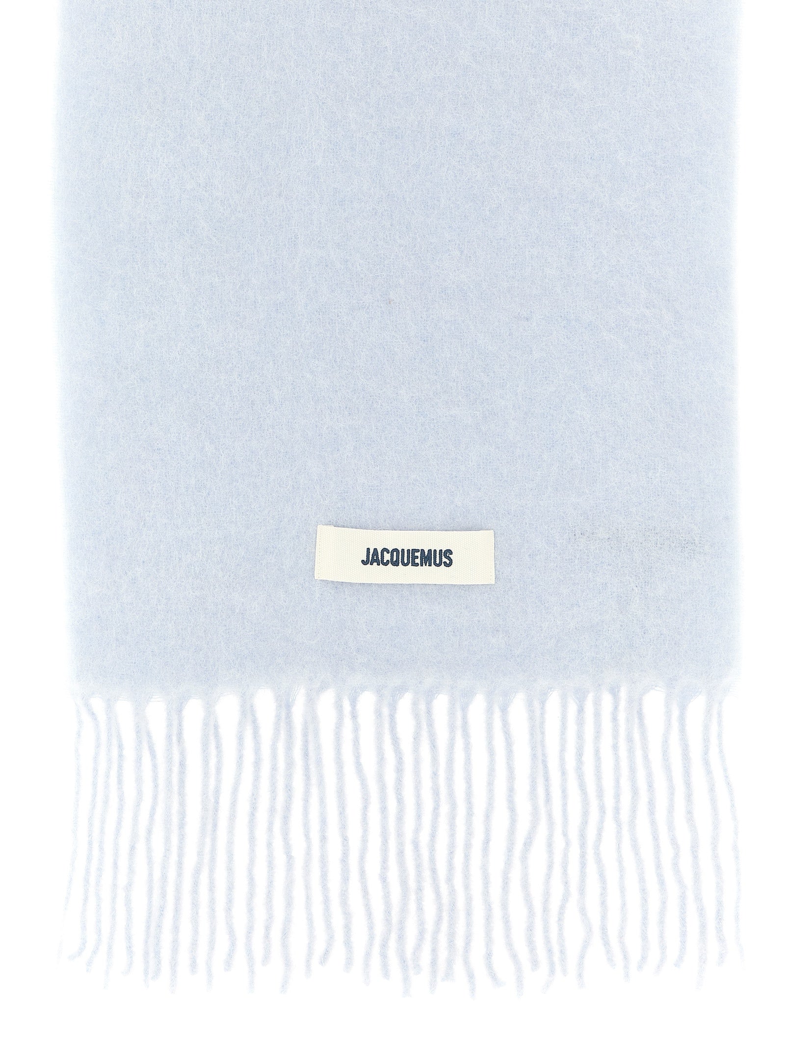 Jacquemus Blauer Schal aus Alpakawolle