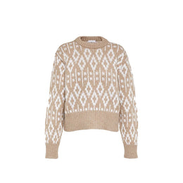 Brunello Cucinelli Brauner Kaschmirpullover