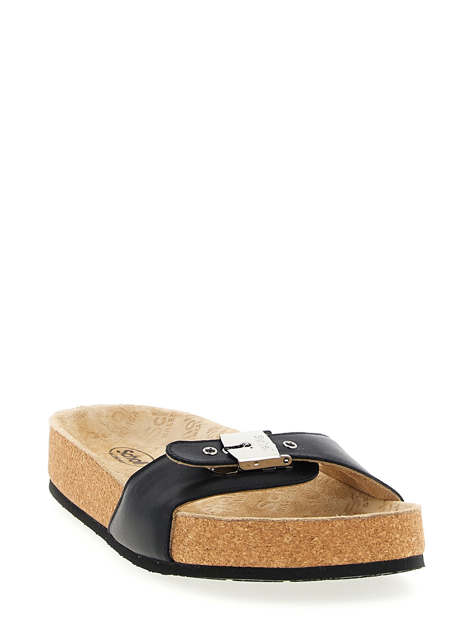 Balenciaga Schwarze Kalbsleder-Slipper