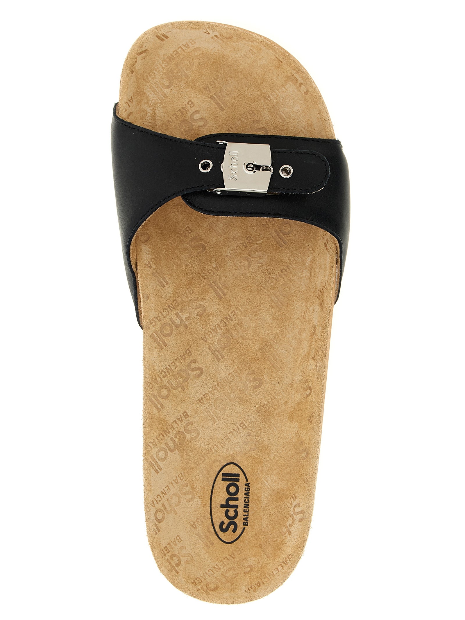 Balenciaga Schwarze Kalbsleder-Slipper