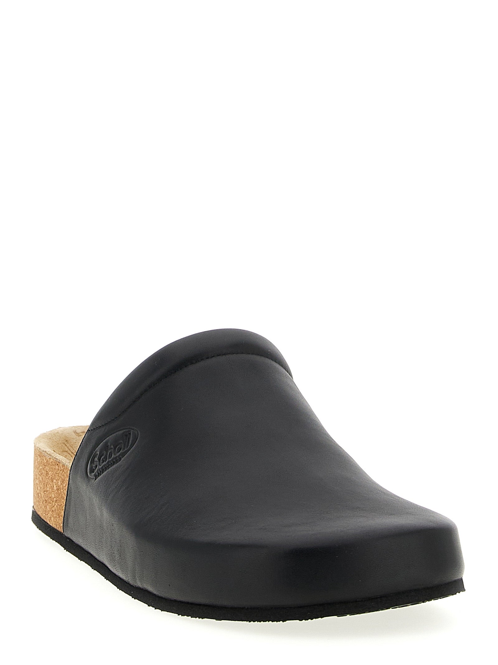 Balenciaga Schwarze Clogs aus Kalbsleder