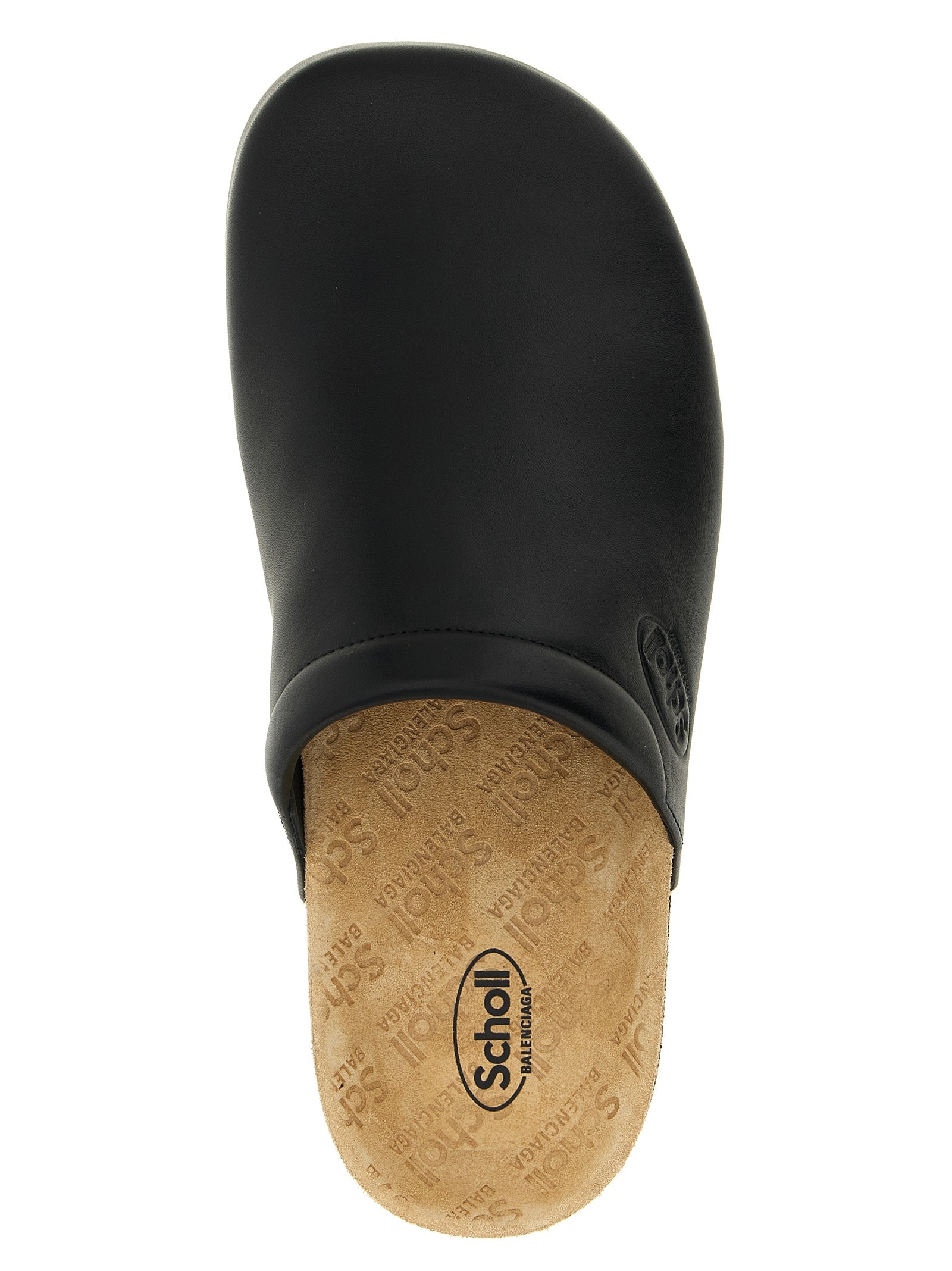 Balenciaga Schwarze Clogs aus Kalbsleder