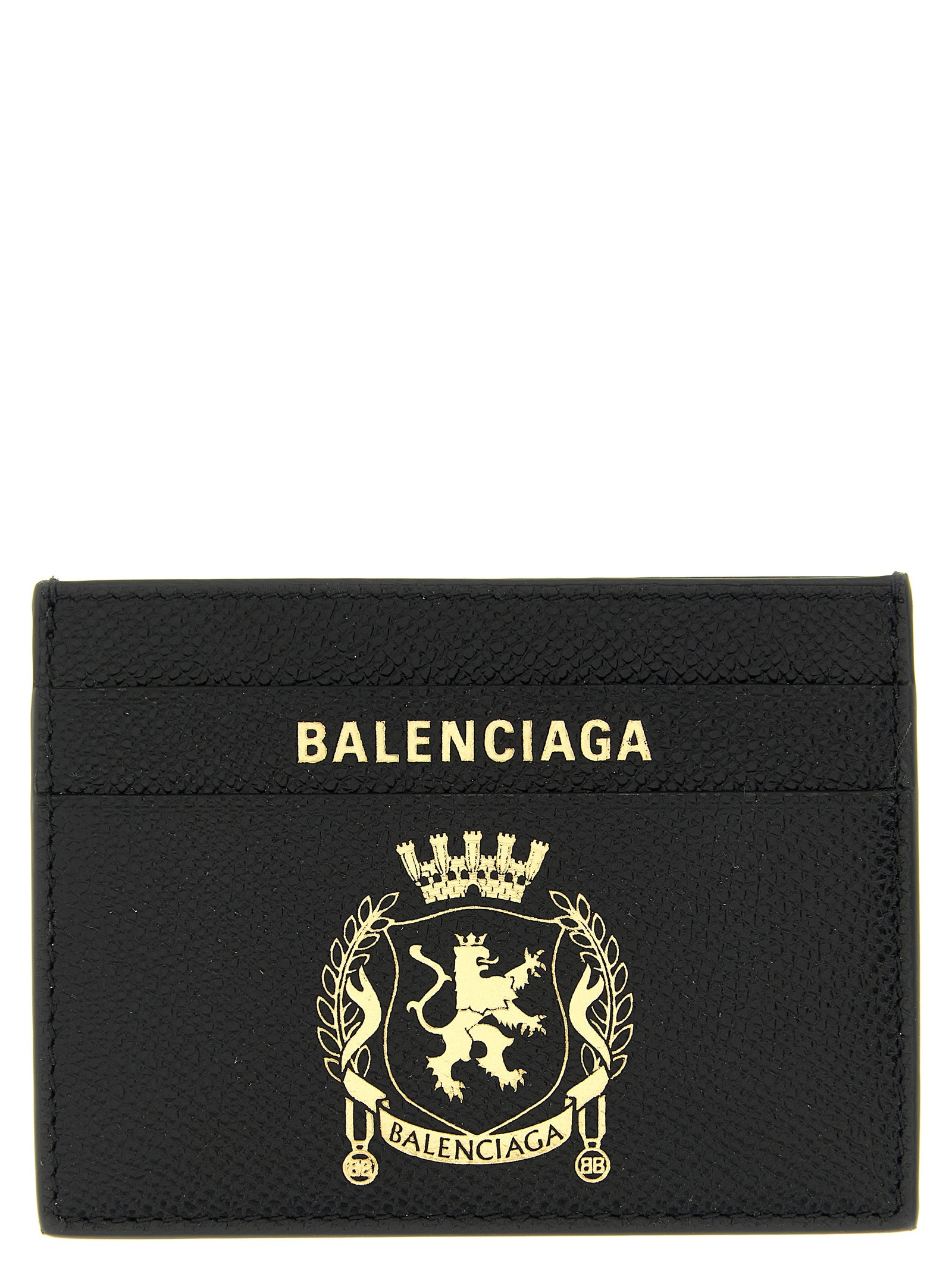 Balenciaga Schwarzes Kalbsleder Portemonnaie