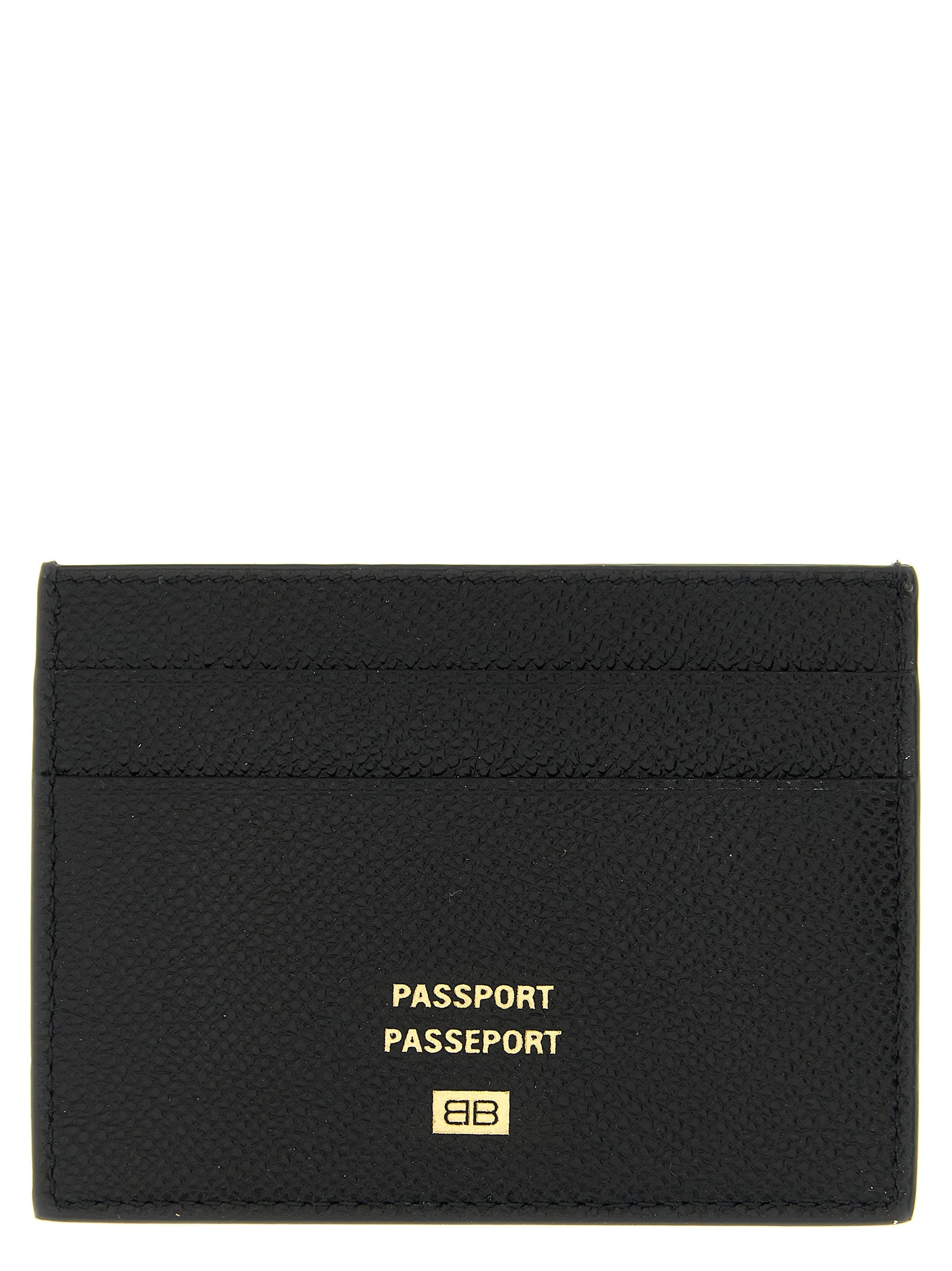 Balenciaga Schwarzes Kalbsleder Portemonnaie