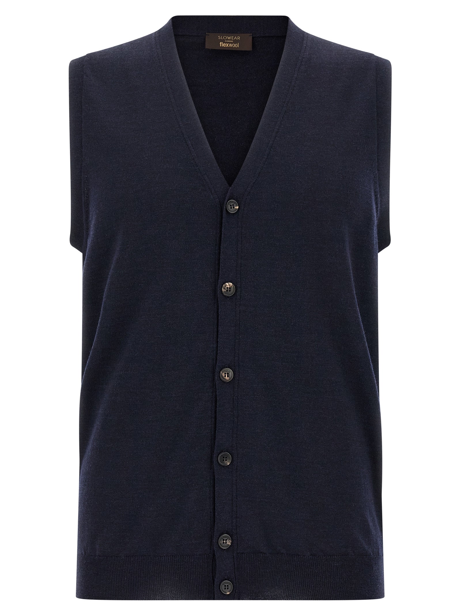 ZANONE Blauer Cardigan aus Schurwolle