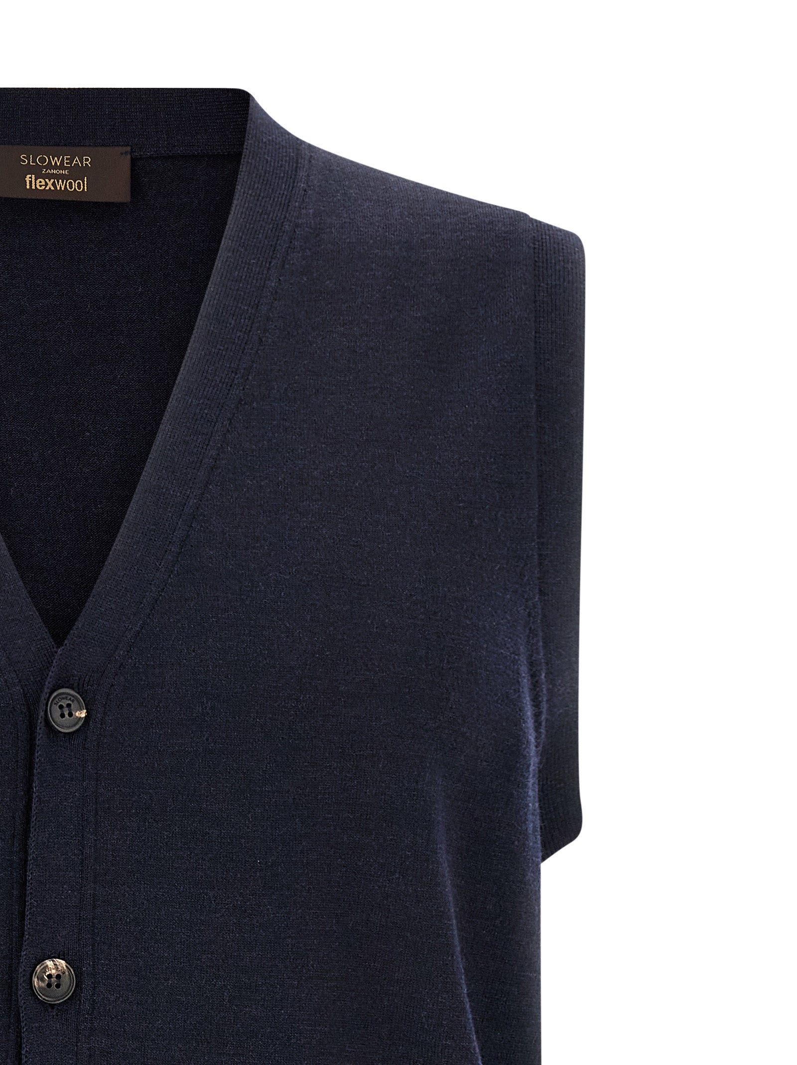 ZANONE Blauer Cardigan aus Schurwolle