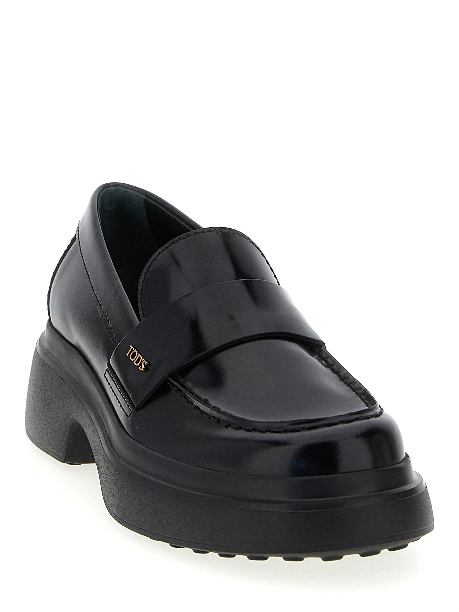 Tod's Schwarze Loafer aus Kalbsleder zum Hineinschlüpfen