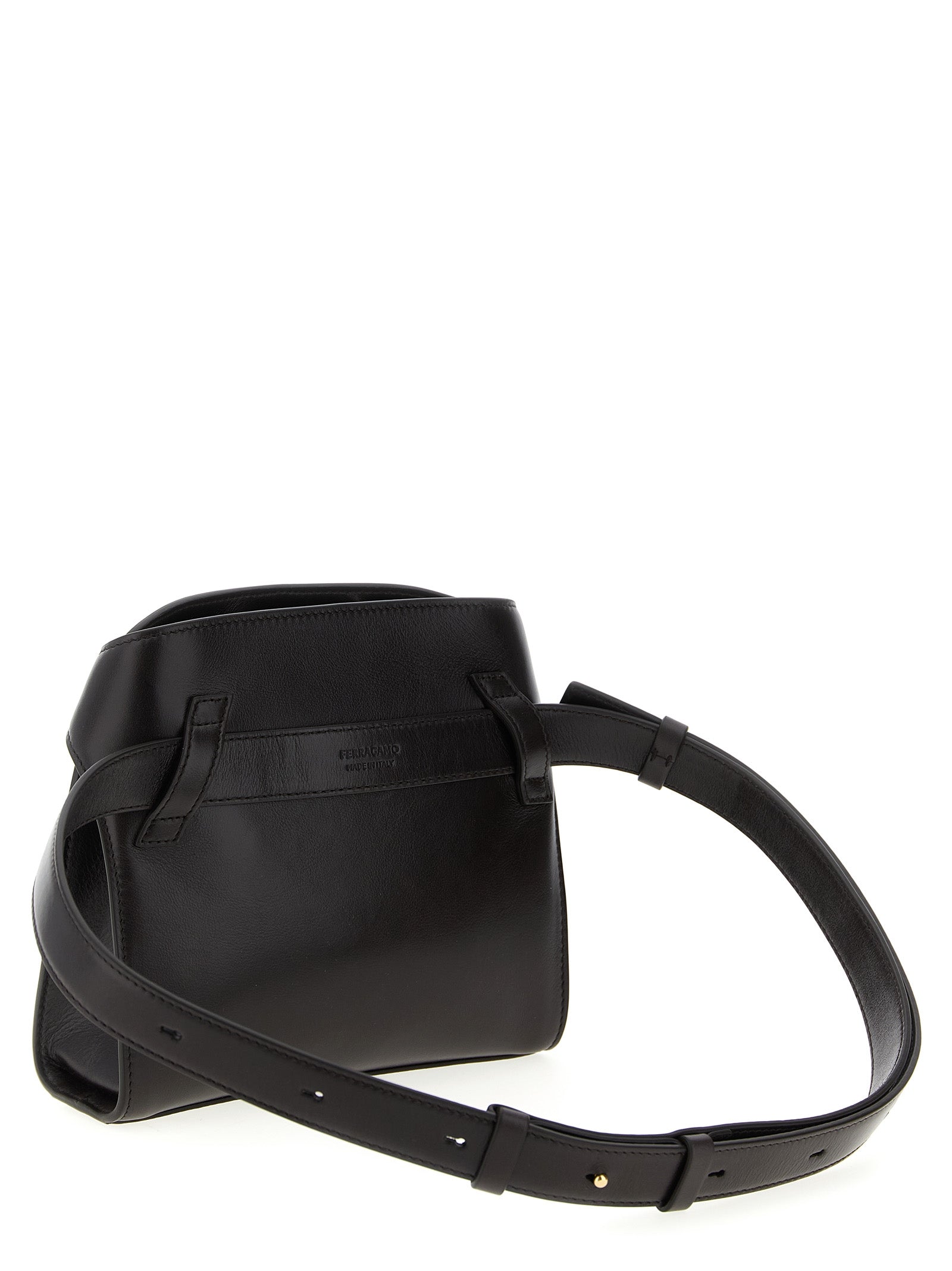 Ferragamo Umhängetasche aus braunem Kalbsleder