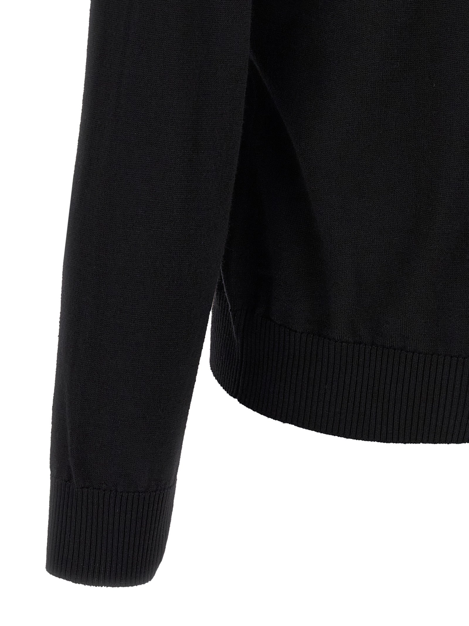 Fendi Schwarzer Cardigan aus Schurwolle
