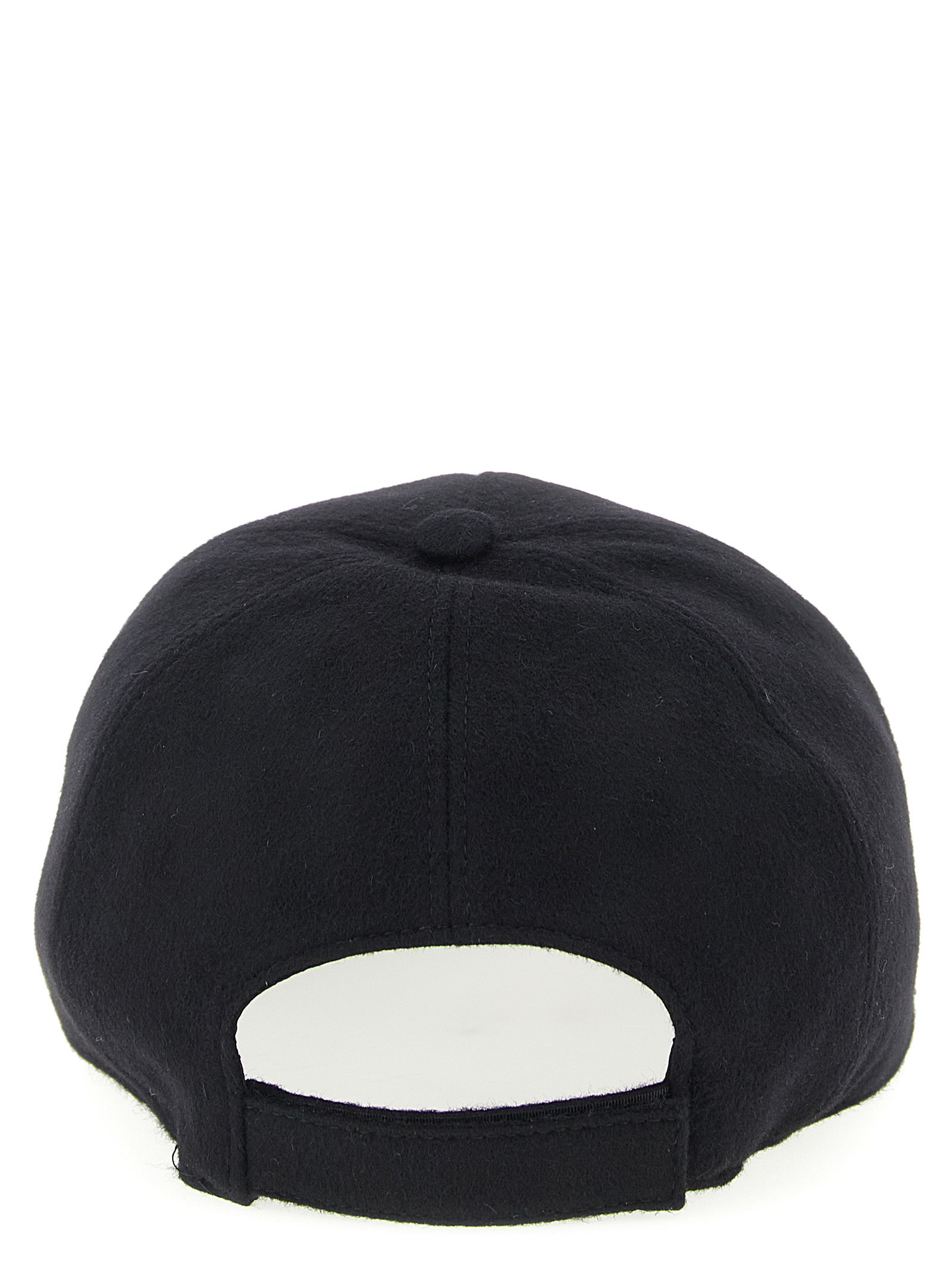 Fendi Schwarze Wollkappe (Baseball Cap)