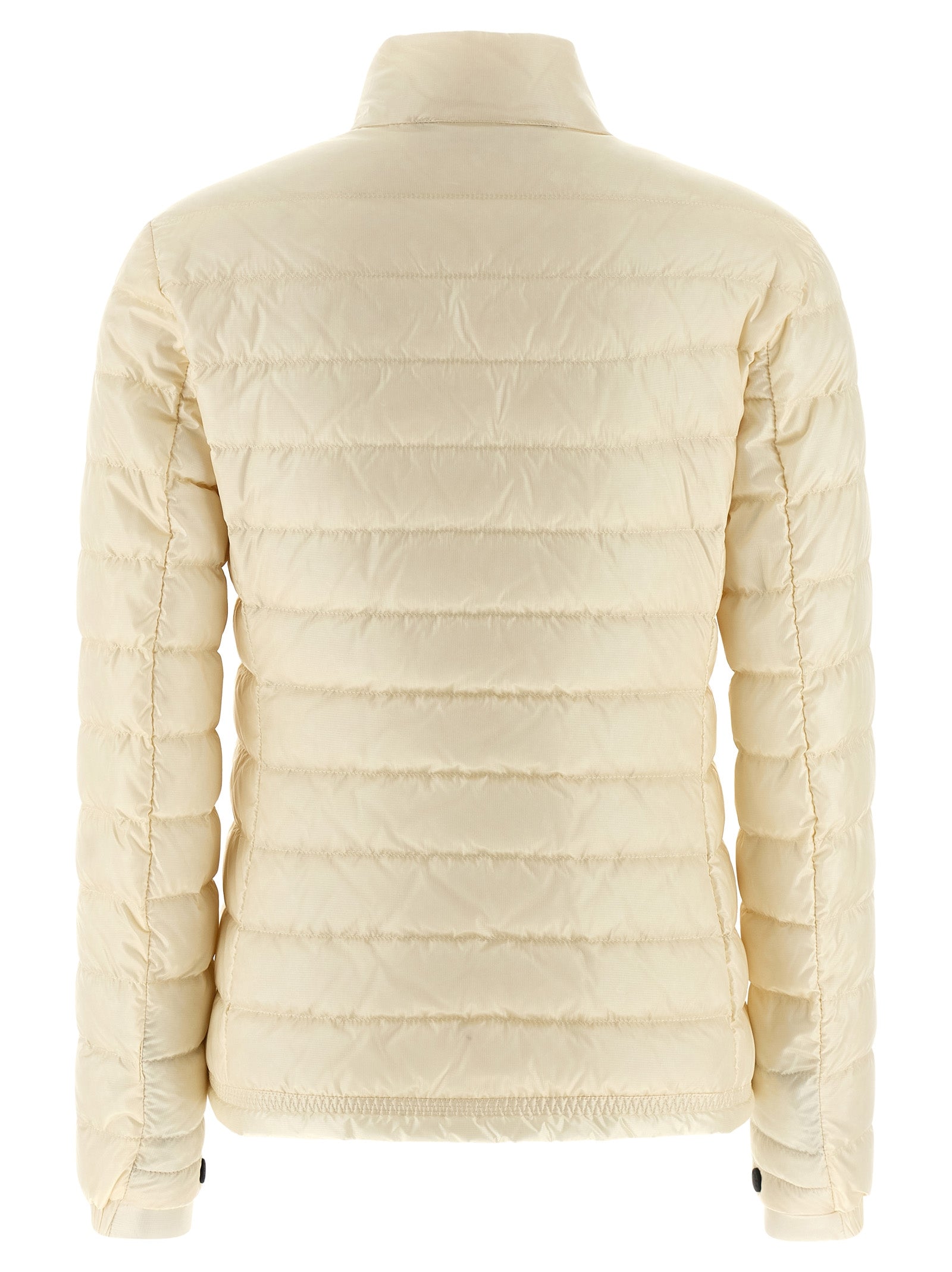 Moncler Grenoble Weiße Polyamid-Jacke in voller Länge