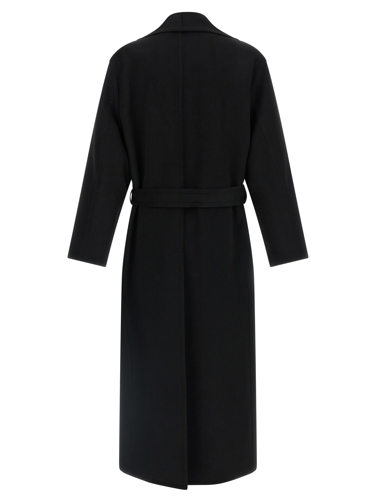 Tom Ford Schwarzer Wollmantel aus reiner Schurwolle