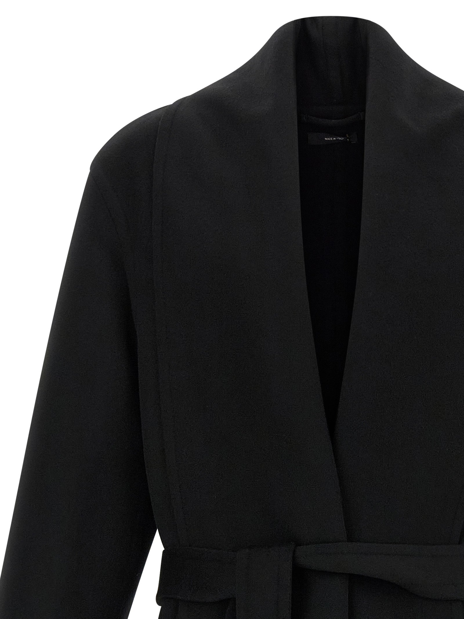 Tom Ford Schwarzer Wollmantel aus reiner Schurwolle