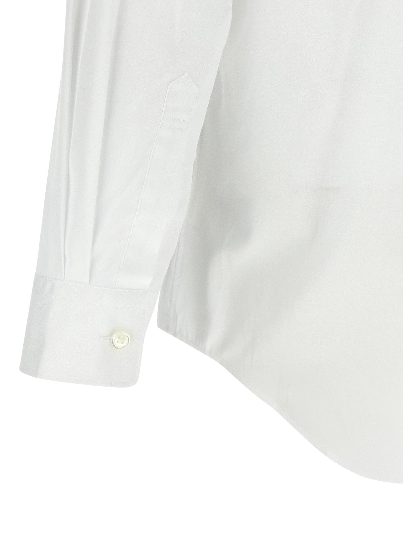 Comme Des Garçons Play Weiße Baumwollbluse