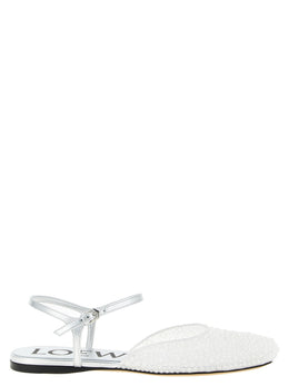Loewe Weiße Ballerinas aus Polyamid