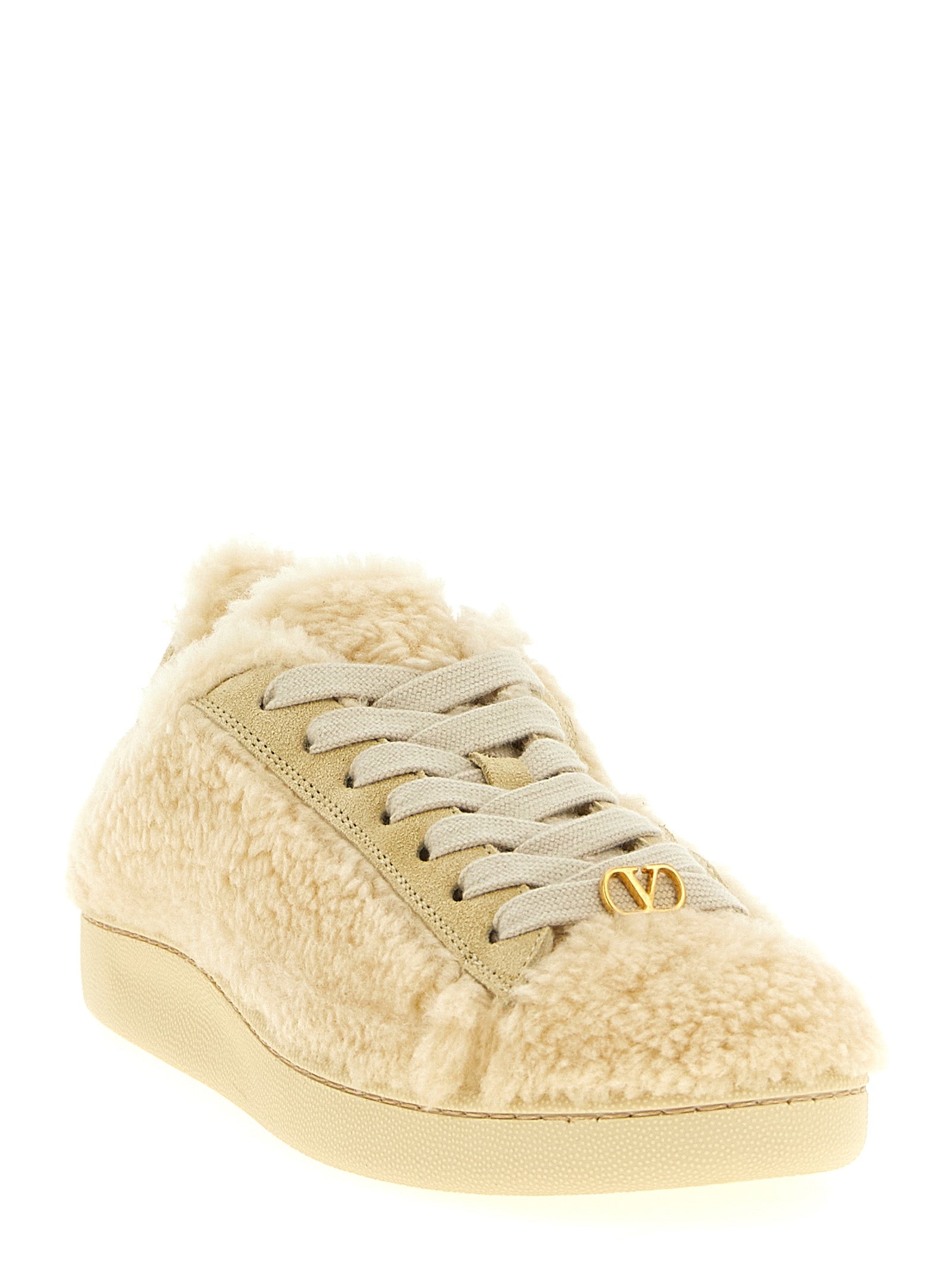 Valentino Garavani Beige Woll-Sneaker