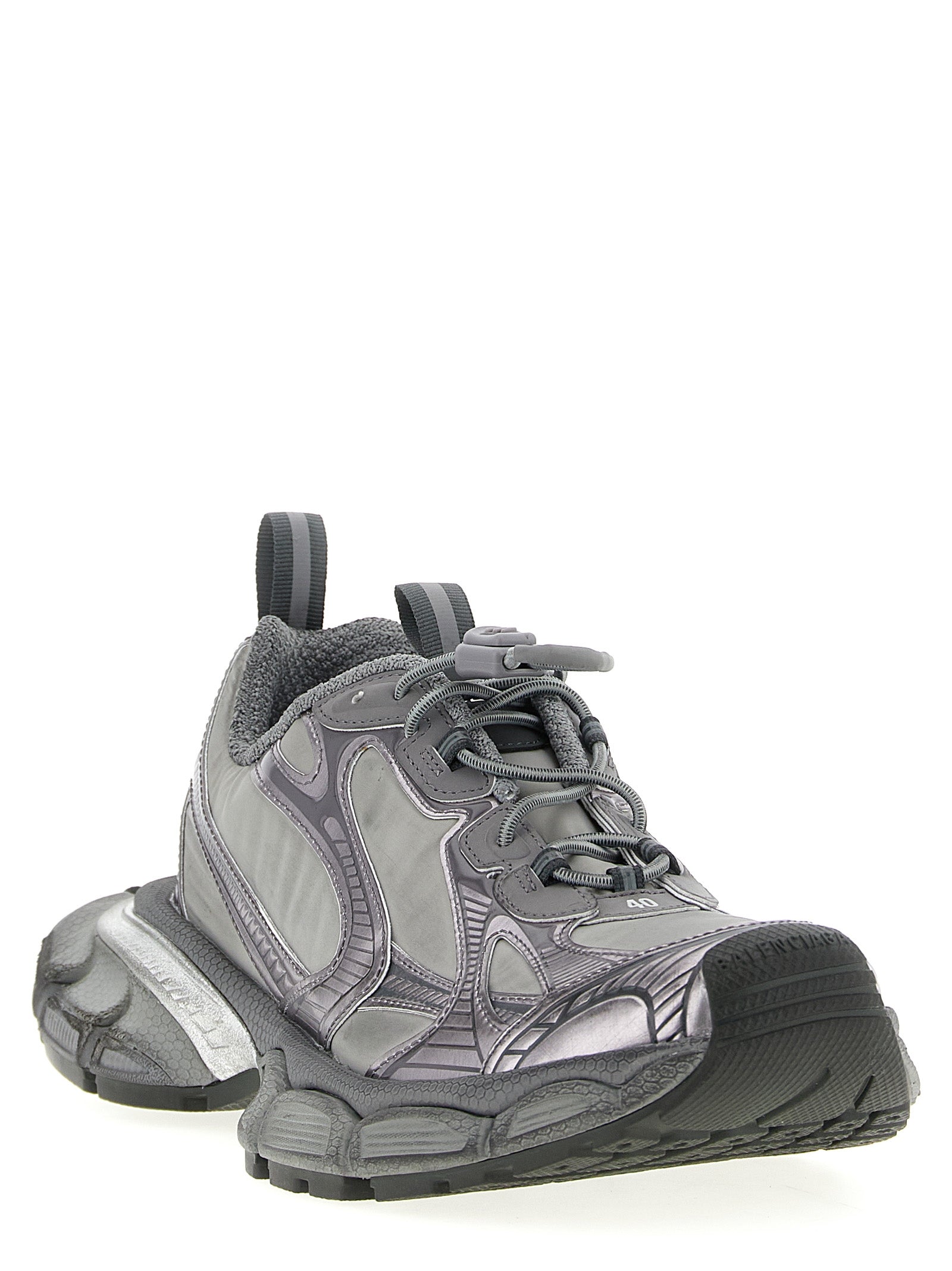 Balenciaga Graue Sportschuhe aus Polyester