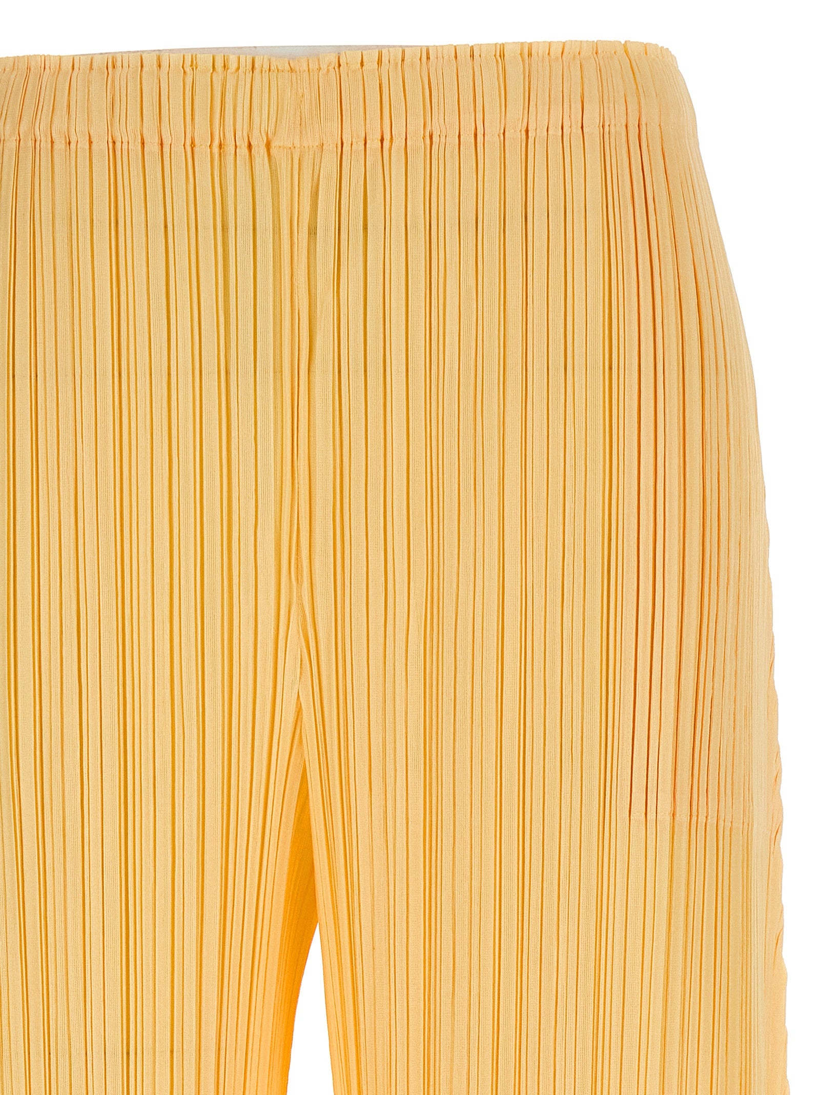 PLEATS PLEASE ISSEY MIYAKE Zweifarbige Polyester-Freizeithose