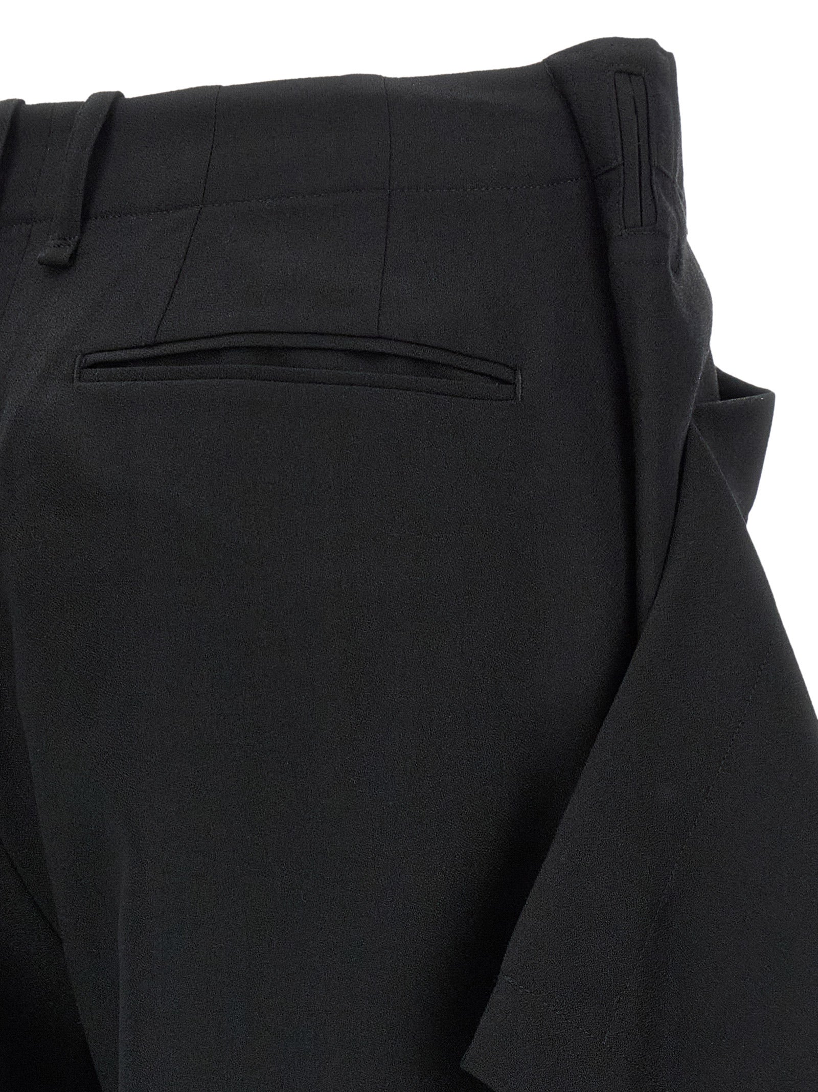 Issey Miyake Schwarze Woll-Freizeithose