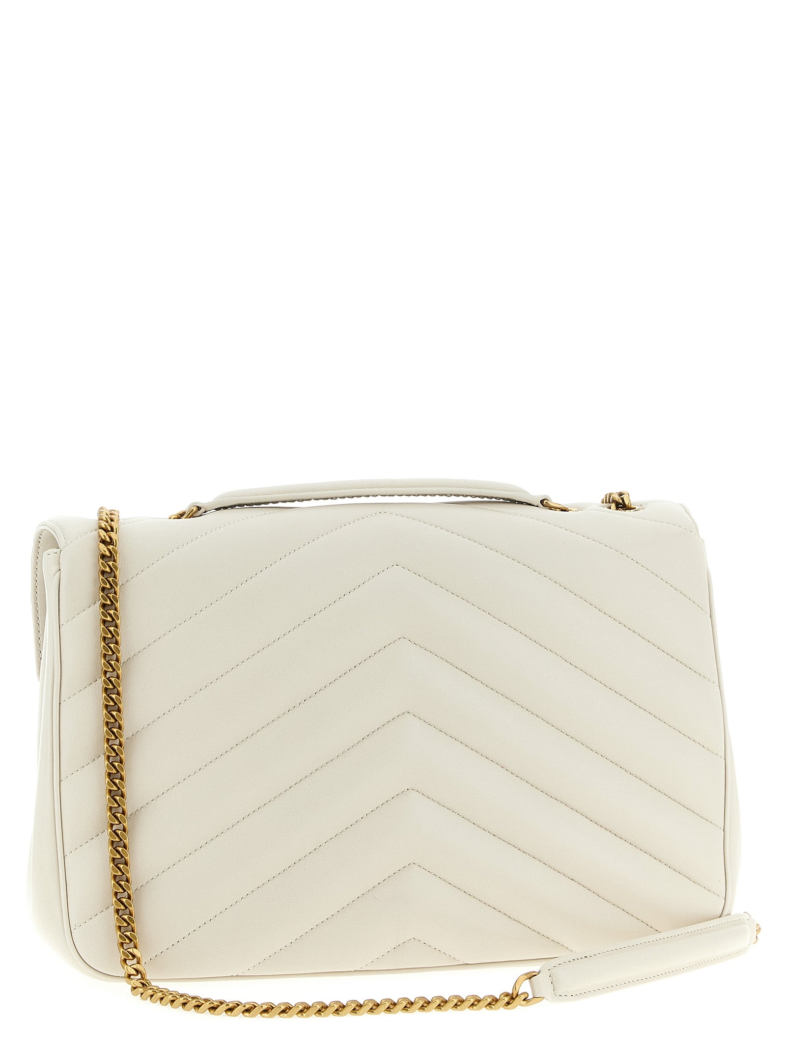 Saint Laurent Beige Lammleder-Schultertasche
