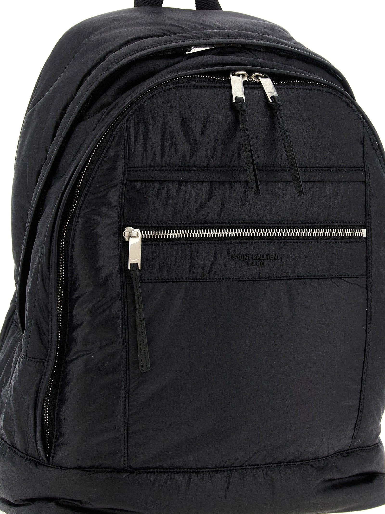 Saint Laurent Rucksack aus schwarzem Kalbsleder