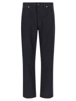 Stone Island Blaue Jeans aus Baumwolle im geraden Schnitt
