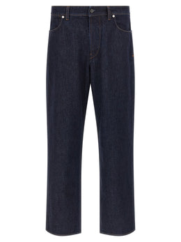 Stone Island Blaue Jeans aus Baumwolle im geraden Schnitt