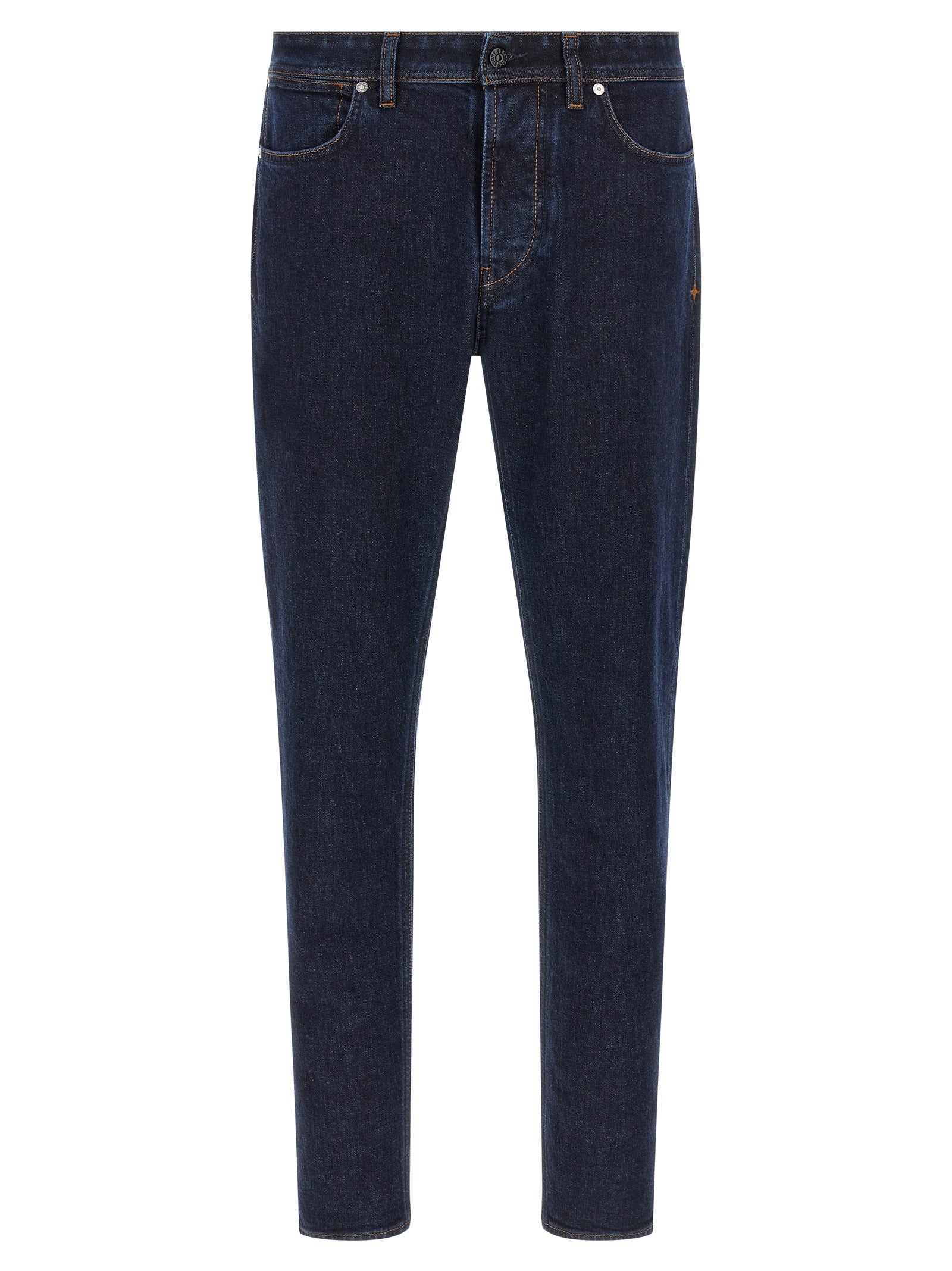 Stone Island Blaue Jeans aus Baumwolle im geraden Schnitt